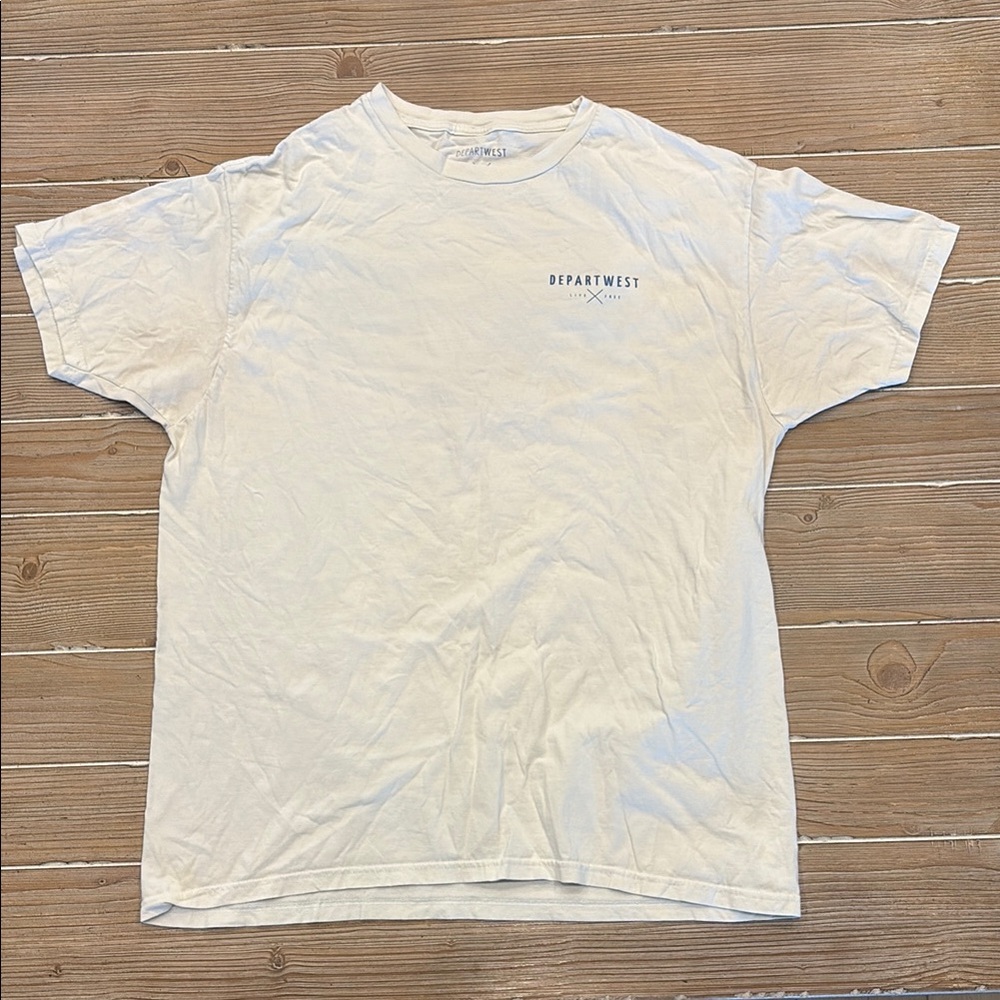 Cream DepartWest Short Sleeve Tee